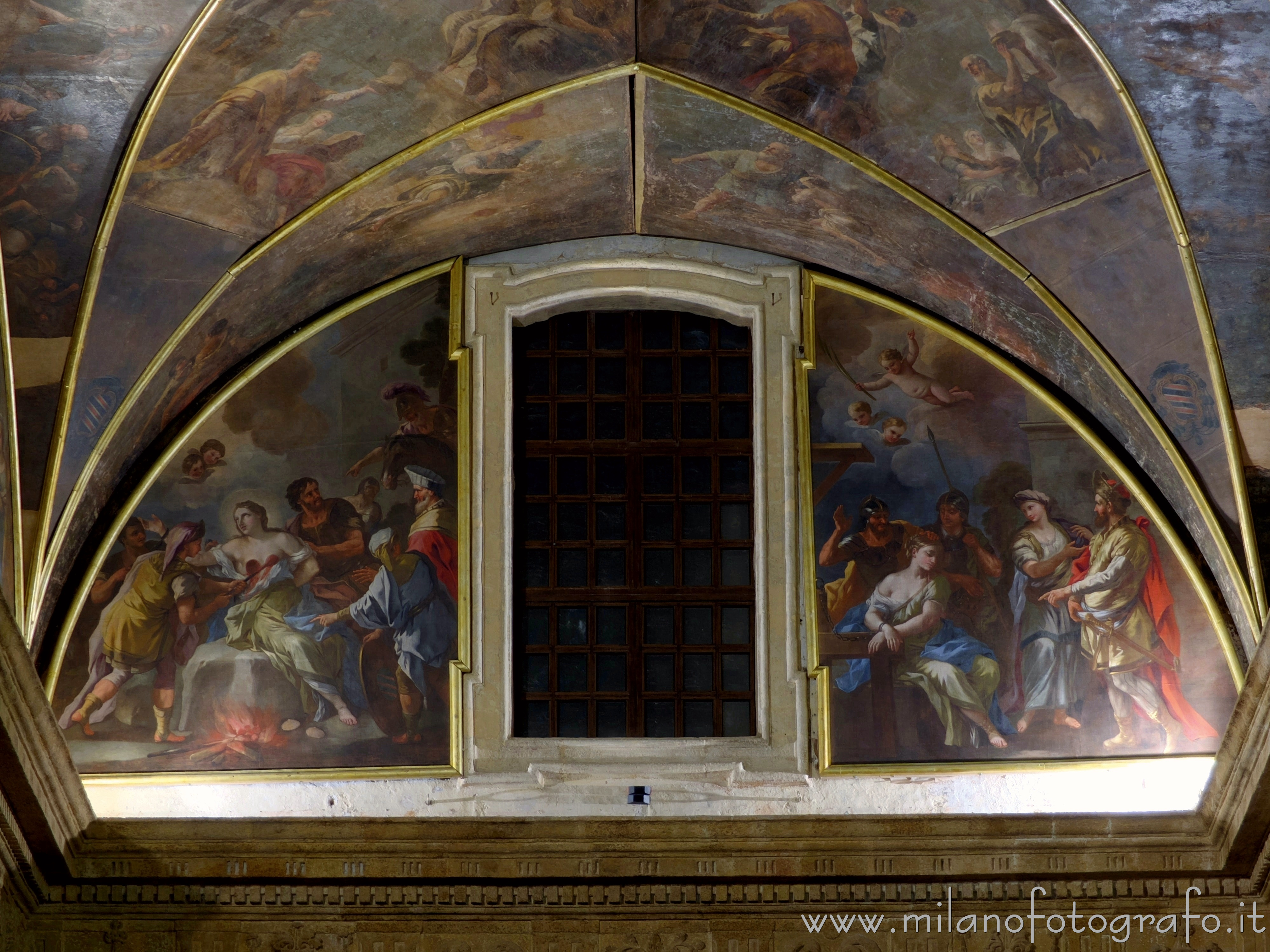 Gallipoli (Lecce, Italy) - Lunette of the back wall of the presbytery of the Cathedral